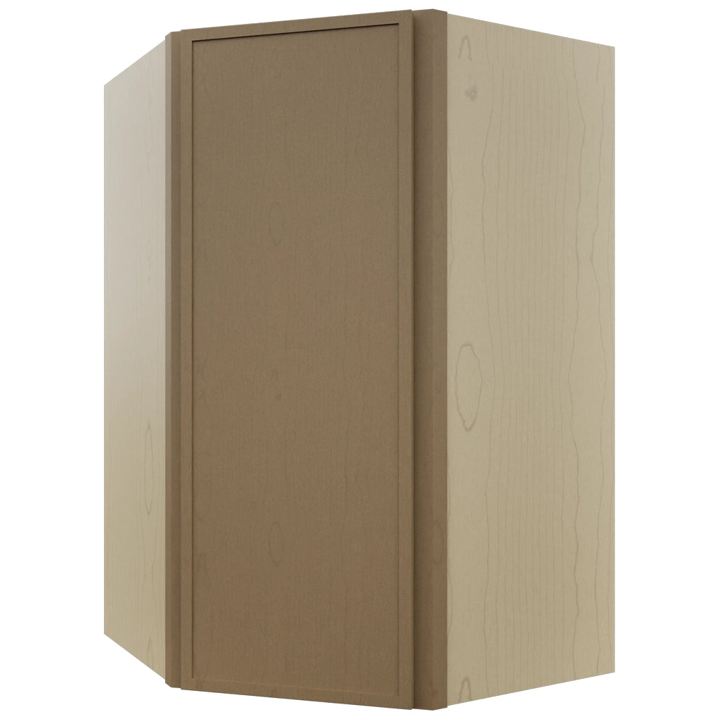 Fabuwood Luna Truffle WDC2742 Wall Corner Diagonal Cabinet, Front View