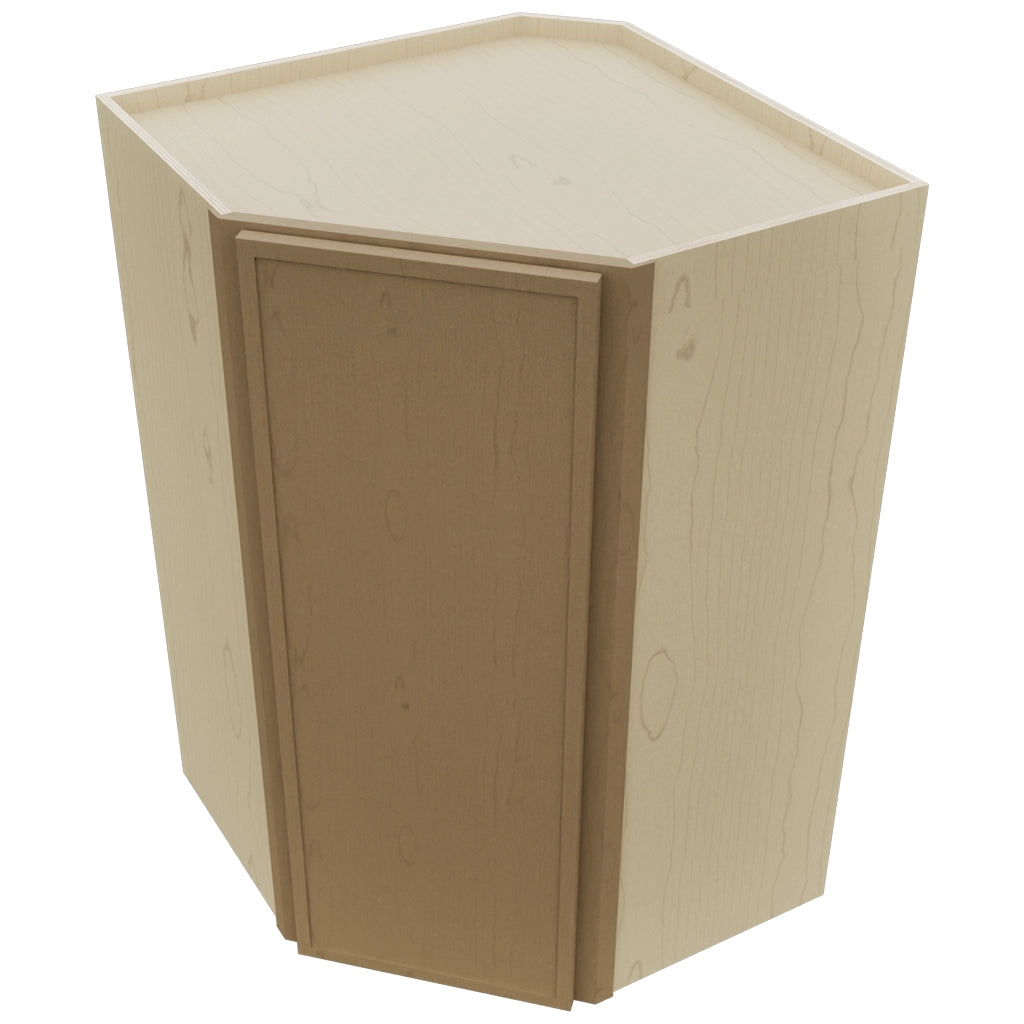 Fabuwood Luna Truffle WDC2742 Wall Corner Diagonal Cabinet, Top View