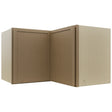 Fabuwood Luna Truffle WPC2415 Wall Corner Pie Cabinet, Front View