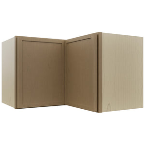 Fabuwood Luna Truffle WPC2415 Wall Corner Pie Cabinet, Front View