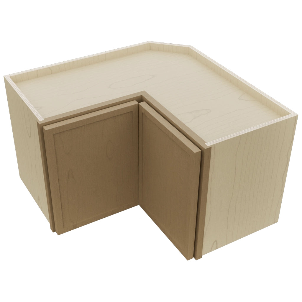 Fabuwood Luna Truffle WPC2415 Wall Corner Pie Cabinet, Top View