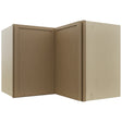 Fabuwood Luna Truffle WPC2418 Wall Corner Pie Cabinet, Front View