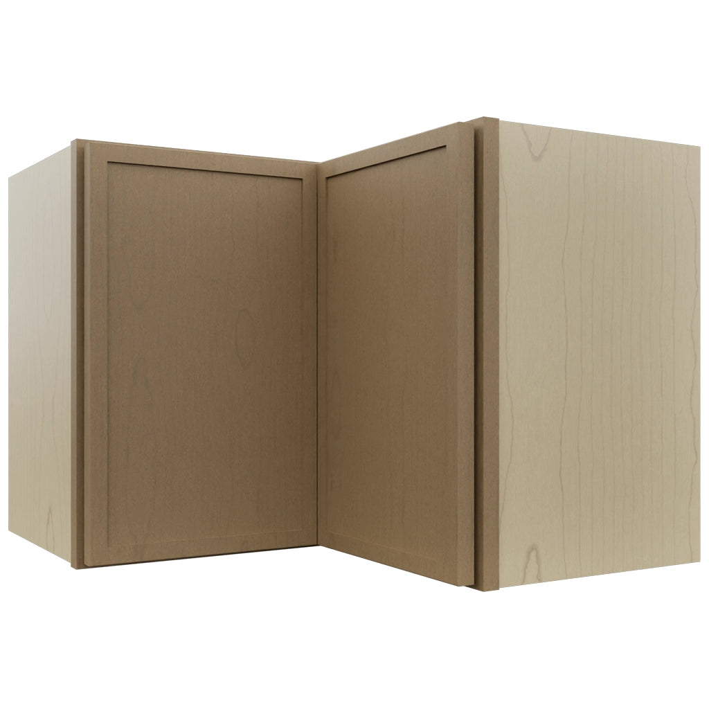 Fabuwood Luna Truffle WPC2418 Wall Corner Pie Cabinet, Front View