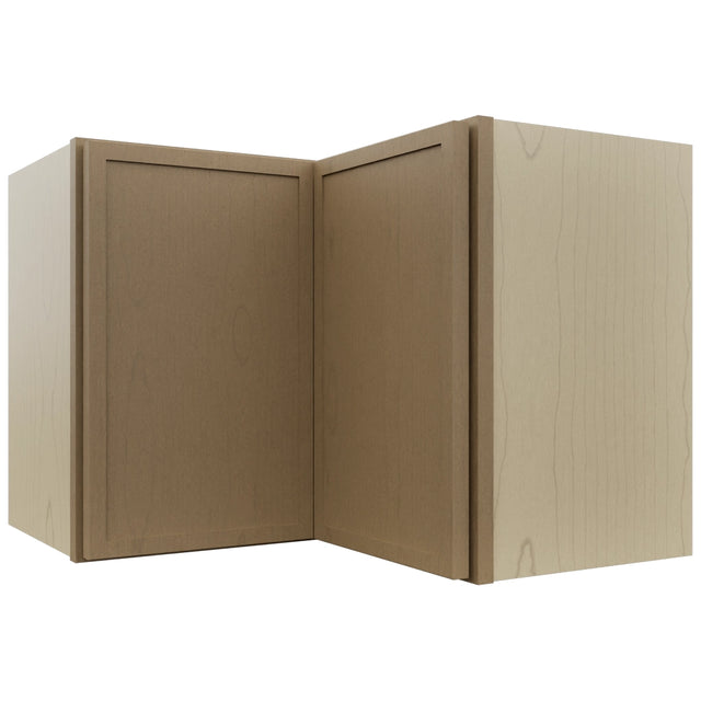 Fabuwood Luna Truffle WPC2418 Wall Corner Pie Cabinet, Front View