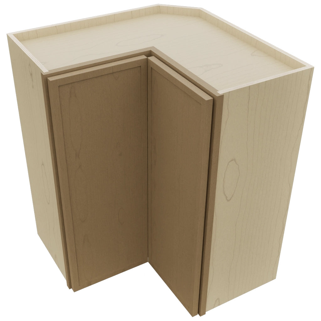 Fabuwood Luna Truffle WPC2430 Wall Corner Pie Cabinet, Top View
