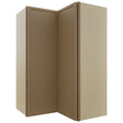 Fabuwood Luna Truffle WPC2436 Wall Corner Pie Cabinet, Front View