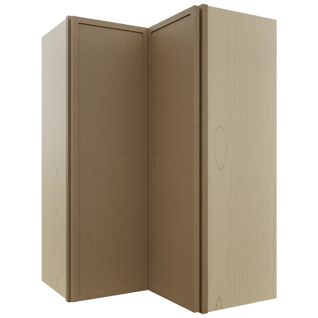 Fabuwood Luna Truffle WPC2436 Wall Corner Pie Cabinet, Front View