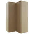 Fabuwood Luna Truffle WPC2442 Wall Corner Pie Cabinet, Front View