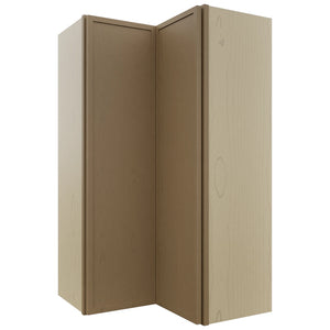 Fabuwood Luna Truffle WPC2442 Wall Corner Pie Cabinet, Front View