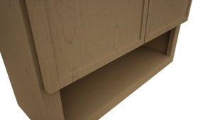 Fabuwood Luna Truffle WVS2430 Vanity Wall Storage, Detail View