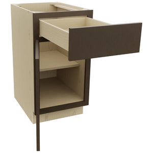 Fabuwood Luxe Canyon Oak B18 Base Standard Cabinet, Open View