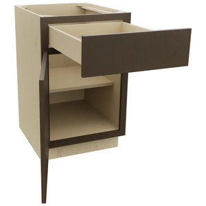 Fabuwood Luxe Canyon Oak B21 Base Standard Cabinet, Open View