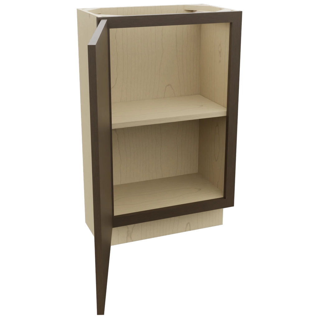 Fabuwood Luxe Canyon Oak B21FD-12D Base Full Door Cabinet, Open View