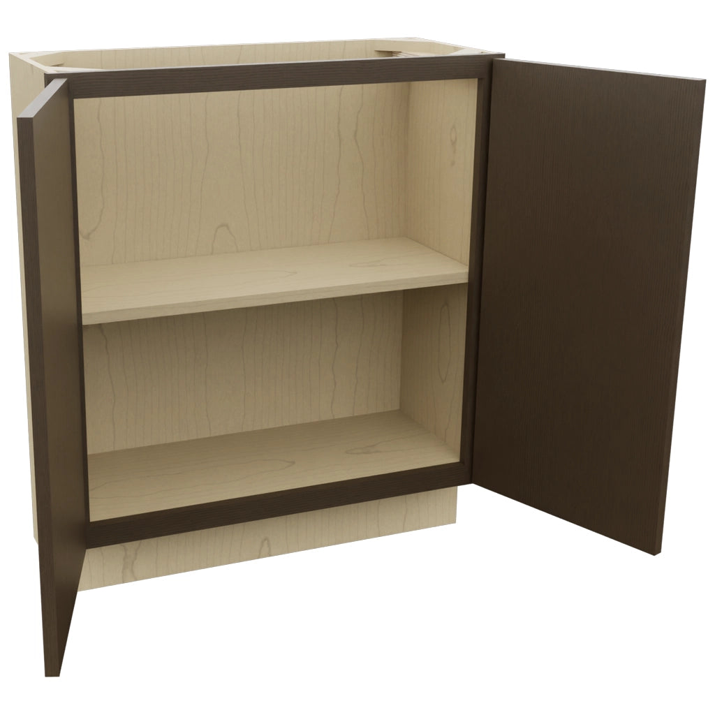 Fabuwood Luxe Canyon Oak B30FD-12D Base Full Door Cabinet, Open View