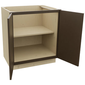 Fabuwood Luxe Canyon Oak B30FD Base Full Door Cabinet, Open View