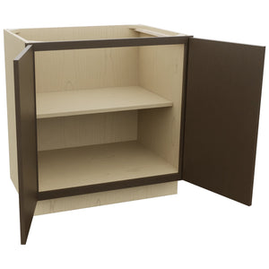 Fabuwood Luxe Canyon Oak B33FD Base Full Door Cabinet, Open View