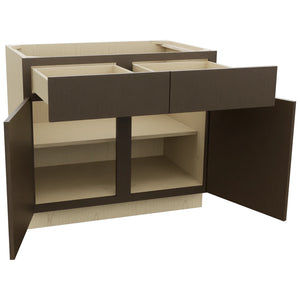 Fabuwood Luxe Canyon Oak B39 Base Standard Cabinet, Open View