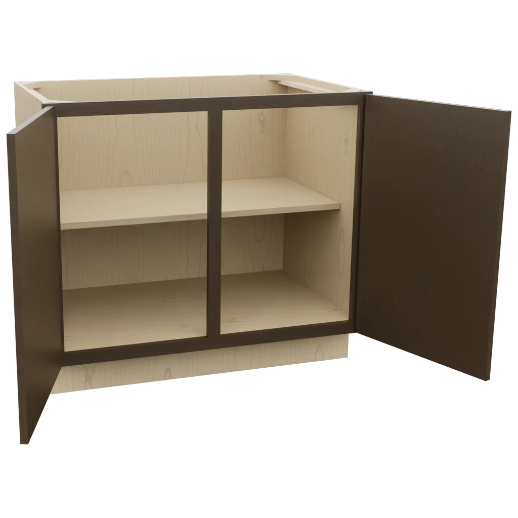 Fabuwood Luxe Canyon Oak B39FD Base Full Door Cabinet, Open View