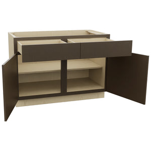 Fabuwood Luxe Canyon Oak B48 Base Standard Cabinet, Open View