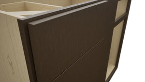 Fabuwood Luxe Canyon Oak BLB42/45 Base Corner Blind Cabinet, Detail View