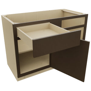 Fabuwood Luxe Canyon Oak BLB48/51 Base Corner Blind Cabinet, Open View