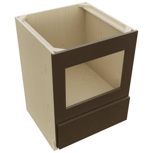 Fabuwood Luxe Canyon Oak BMC24 Base Microwave Cabinet, Top View
