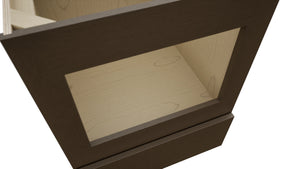 Fabuwood Luxe Canyon Oak BMC24 Base Microwave Cabinet, Detail View