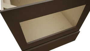 Fabuwood Luxe Canyon Oak BMC30 Base Microwave Cabinet, Detail View