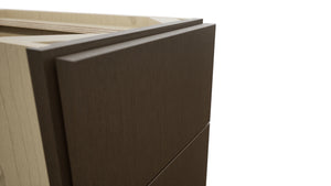 Fabuwood Luxe Canyon Oak DB12 Base 3 Drawers Cabinet, Detail View