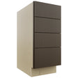 Fabuwood Luxe Canyon Oak DB15-4 Base 4 Drawers Cabinet, Front View