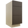 Fabuwood Luxe Canyon Oak DB15 Base 3 Drawers Cabinet, Front View