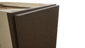Fabuwood Luxe Canyon Oak DB15 Base 3 Drawers Cabinet, Detail View