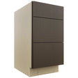 Fabuwood Luxe Canyon Oak DB18 Base 3 Drawers Cabinet, Front View