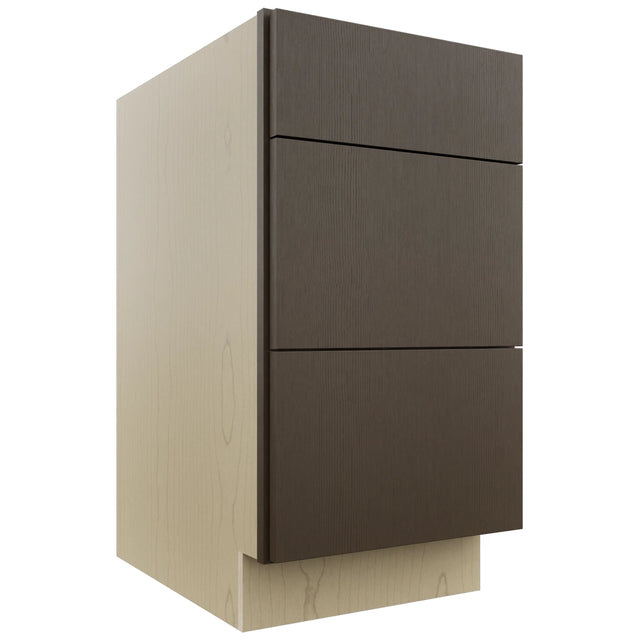 Fabuwood Luxe Canyon Oak DB18 Base 3 Drawers Cabinet, Front View