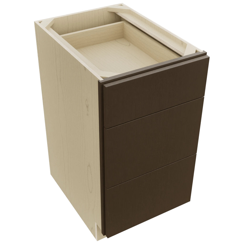 Fabuwood Luxe Canyon Oak DB18 Base 3 Drawers Cabinet, Top View