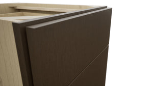 Fabuwood Luxe Canyon Oak DB18 Base 3 Drawers Cabinet, Detail View