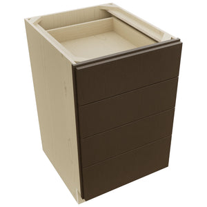 Fabuwood Luxe Canyon Oak DB21-4 Base 4 Drawers Cabinet, Top View