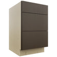 Fabuwood Luxe Canyon Oak DB21 Base 3 Drawers Cabinet, Front View