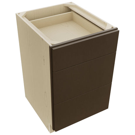 Fabuwood Luxe Canyon Oak DB21 Base 3 Drawers Cabinet, Top View