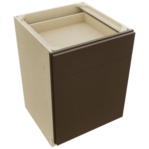 Fabuwood Luxe Canyon Oak DB24 Base 3 Drawers Cabinet, Top View