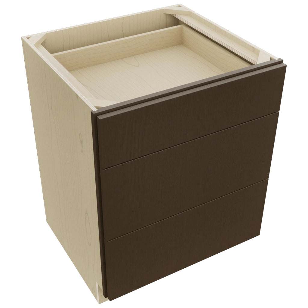 Fabuwood Luxe Canyon Oak DB27 Base 3 Drawers Cabinet, Top View