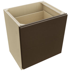 Fabuwood Luxe Canyon Oak DB30-2 Base 2 Drawers Cabinet, Top View