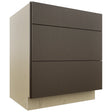 Fabuwood Luxe Canyon Oak DB30 Base 3 Drawers Cabinet, Front View
