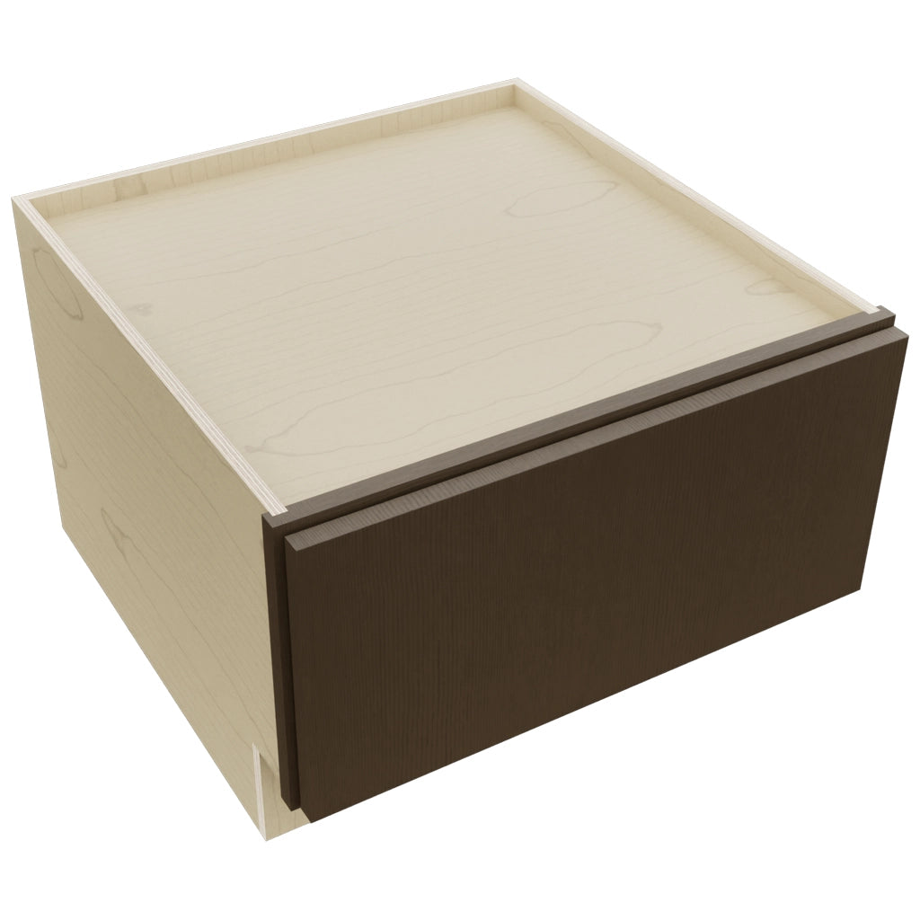 Fabuwood Luxe Canyon Oak DBS24 Base Bench Seat Cabinet, Top View