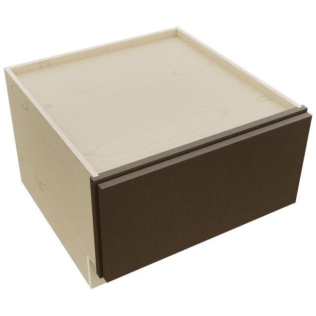 Fabuwood Luxe Canyon Oak DBS24 Base Bench Seat Cabinet, Top View
