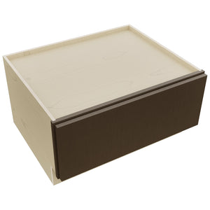 Fabuwood Luxe Canyon Oak DBS30 Base Bench Seat Cabinet, Top View