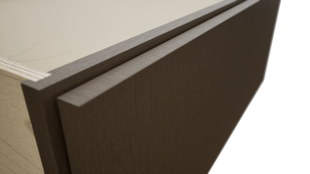 Fabuwood Luxe Canyon Oak DBS30 Base Bench Seat Cabinet, Detail View