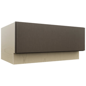 Fabuwood Luxe Canyon Oak DBS36 Base Bench Seat Cabinet, Front View
