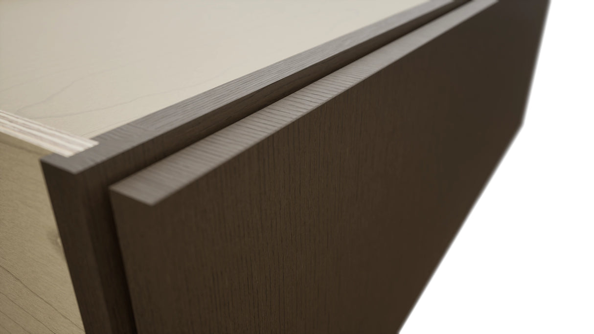 Fabuwood Luxe Canyon Oak DBS36 Base Bench Seat Cabinet, Detail View