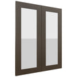 Fabuwood Luxe Canyon Oak DS GDW2430 Wall Glass Door, Front View